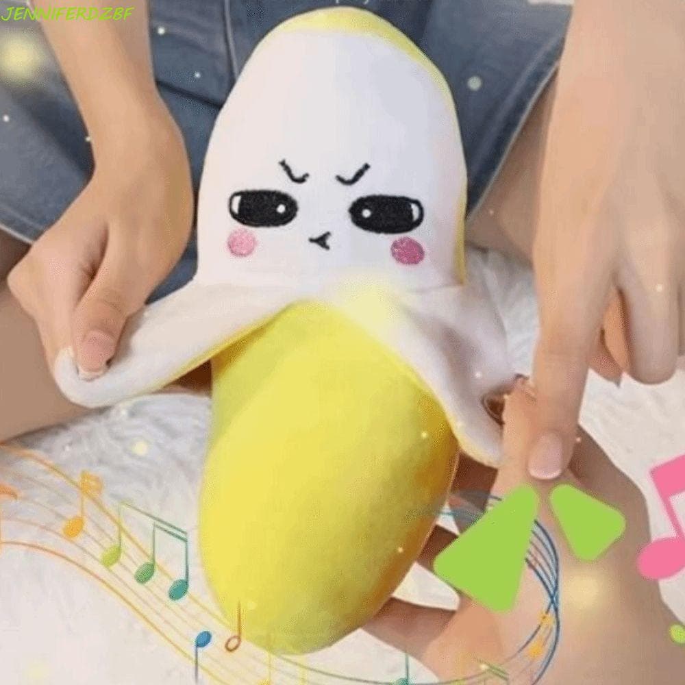 Metrônomo De Indução De Frutas JENNIFERDZBF , Brinquedo De Pelúcia De Banana Criativo Fofo , Som Estridente