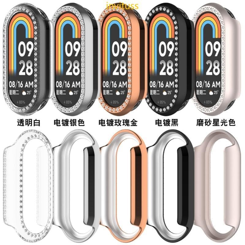 Inv Oco Smartwatch Moldura Capa À Prova Choque Habitação Relógio Caso Para Banda 10 Pára-Choques Escudo
