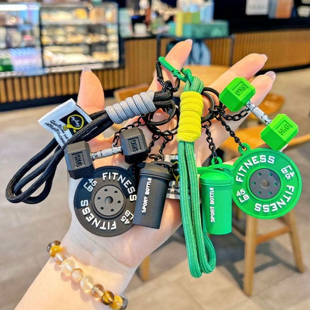 Chaveiro De Placas De Barra , Halteres De Simulação De Kettlebell Dopamina , Pingente De Série De Fitness Criativa INS