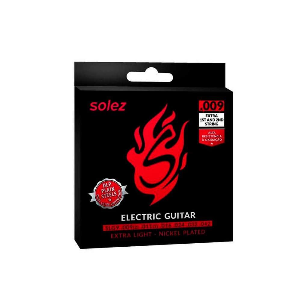 Jogo De Cordas P/guitarra Solez 0.009" Slg9 [F108]