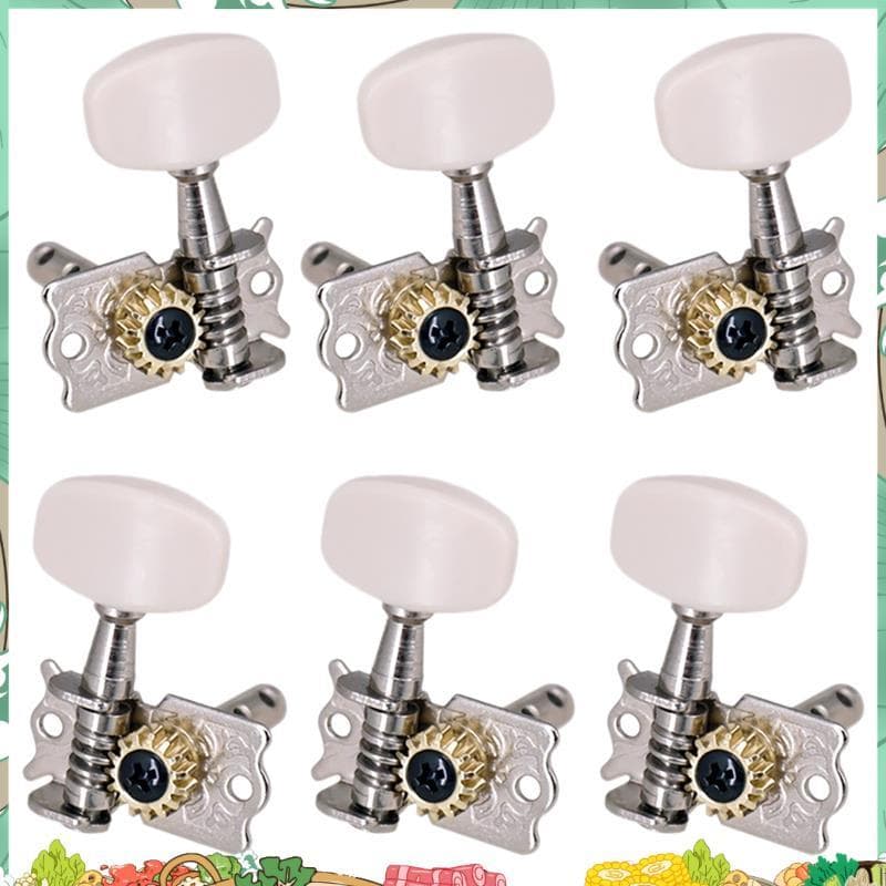 6 Pçs 3R3L Guitarra Tuning Pegs Cabeças De Máquina Aberta Acústica Folk Peg Tuners Parte