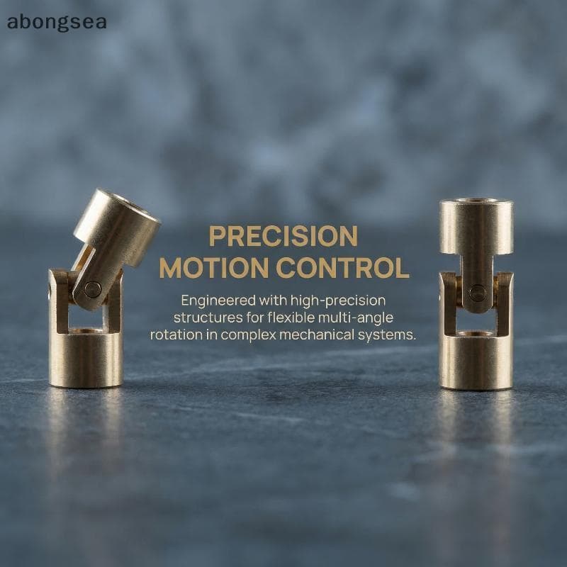 Mini Eixo De Acoplamento De Junta Universal De Latão , 2mm 1mm , Alta Torção Através Do Conector De Furo Para Caixa De E