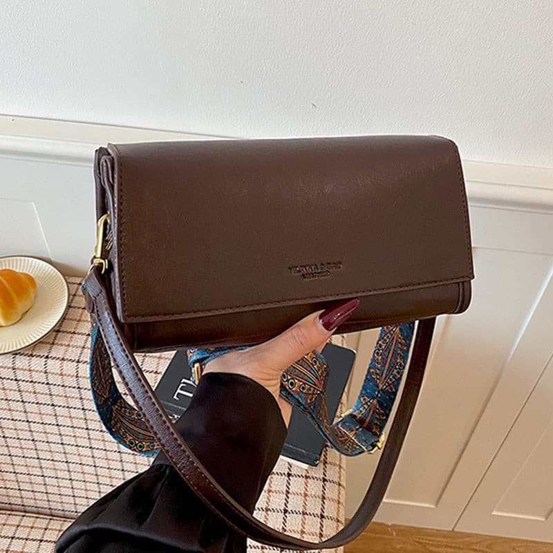 Pequeno pedido quadrado Retro mão transportar ata axila saco feminino ombro simples Diagonal