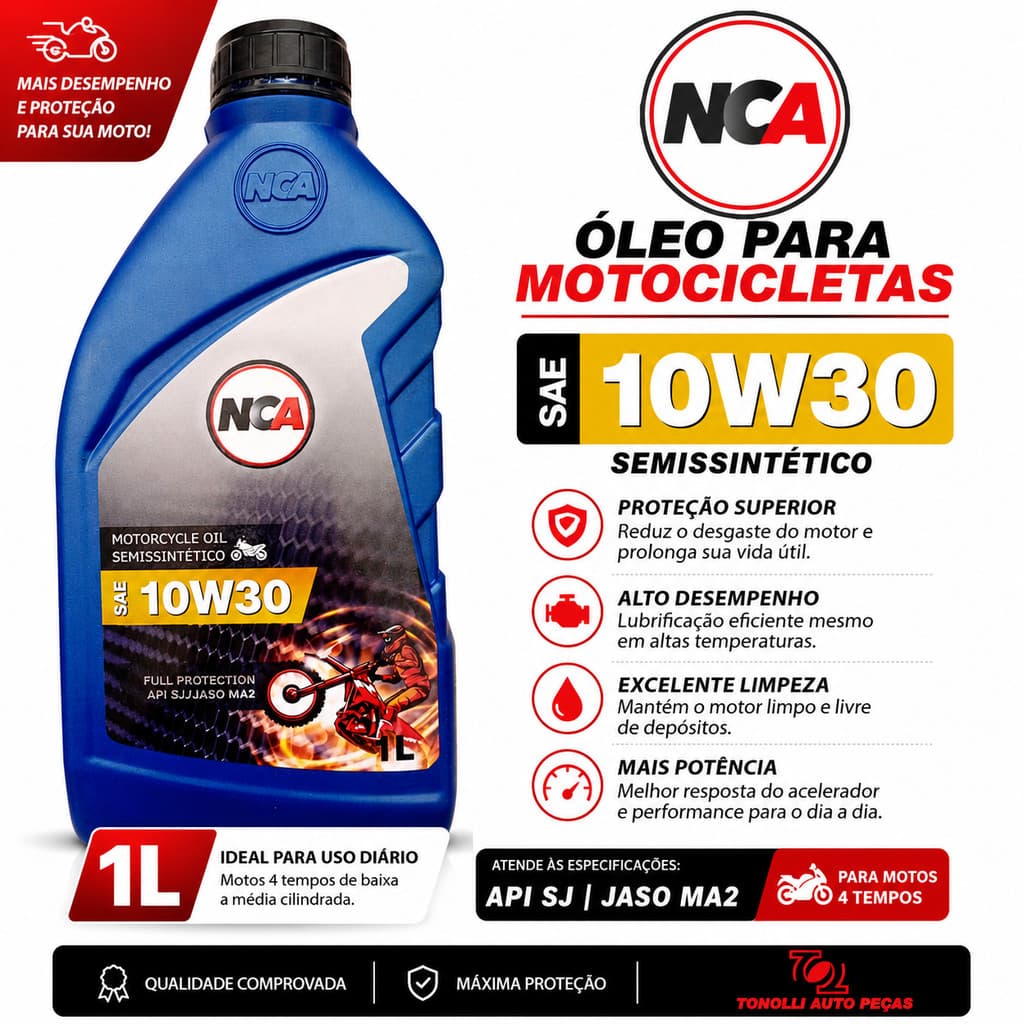 10W30 4T SEMI SINTETICO NCA