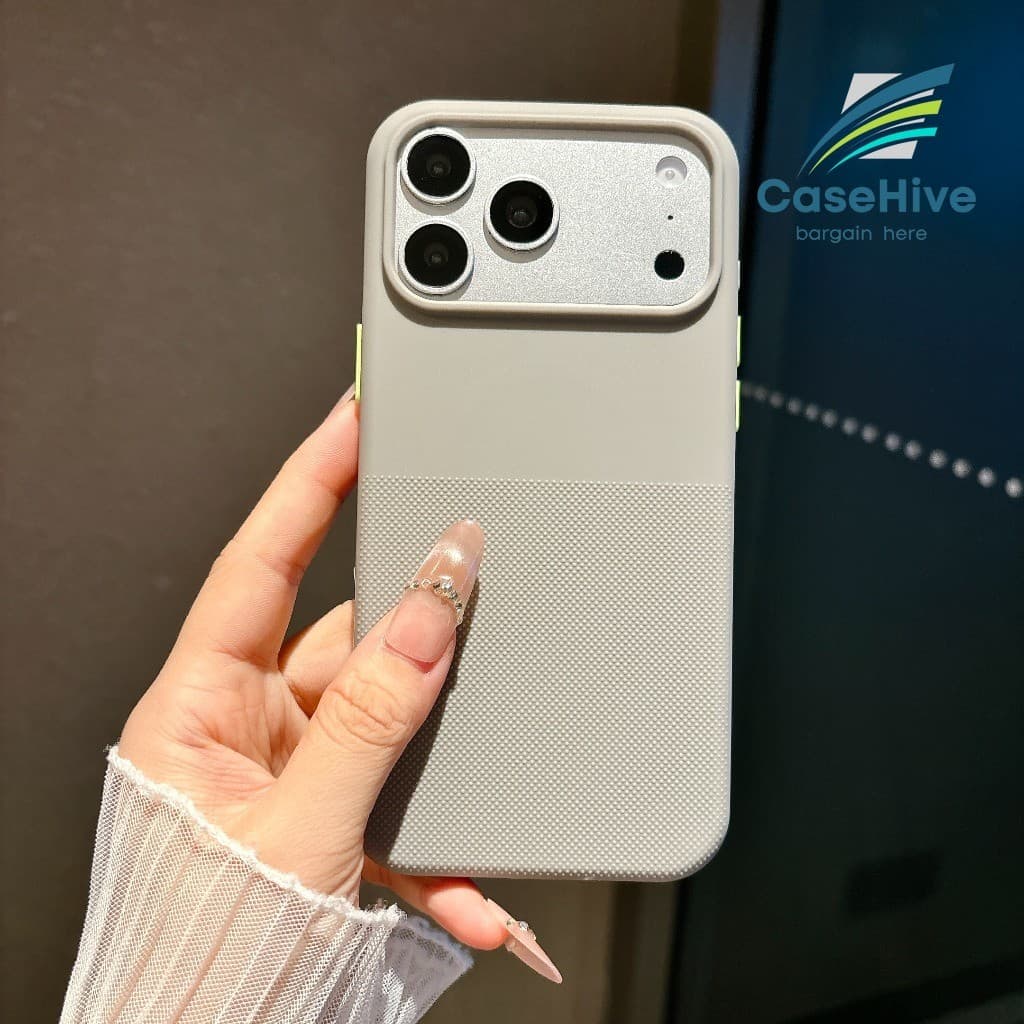 Capa De Telefone Magnética Moderna Com Bolinhas Foscas E Adequadas Para A Pele/À Prova De Choque Pára-Choques/Cinza iPho