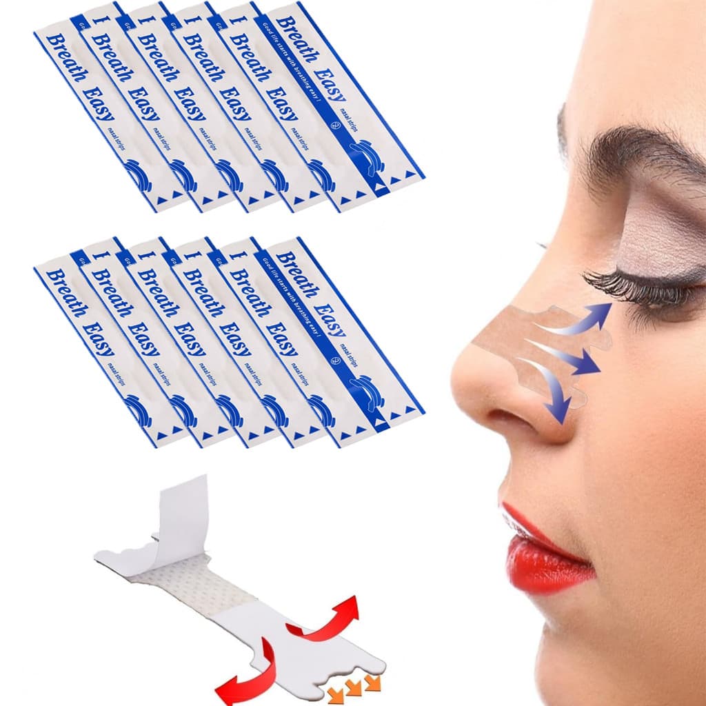 Kit 10/20/30/60 Dilatador Adesivo Expansor De Muco Nasal Strips Anti Ronco 66*19MM Happy Breathe