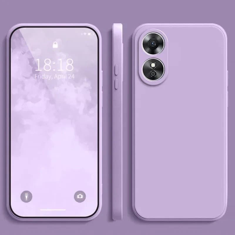 Cor Sólida Ultra Fino Fosco Caso De Telefone Para OPPO A18 A38 A58 4G A98 A5G A17 Silicone Macio TPU Capa