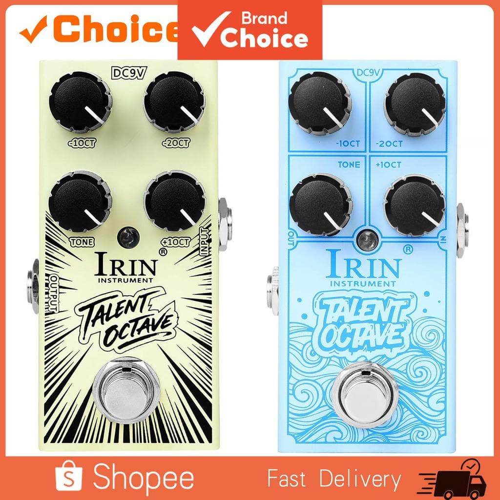 Pedal De Efeito De Guitarra Elétrica IRIN RF 19 Talentos Oitava True Bypass Com Controle De Volume Acessório Para Jogado
