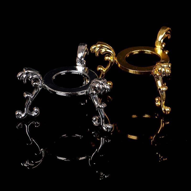 [MF] Display Banhado A Ouro Com Pedras Preciosas Para Ovos , Base De Suporte Bola De Cristal , Ornamento [BR]