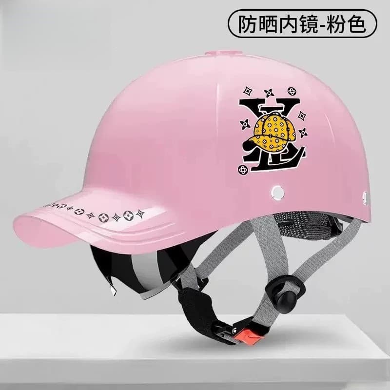 Boné de pico capacete do veículo elétrico feminino quatro estações bateria Universal motocicleta masculino ciclismo verã