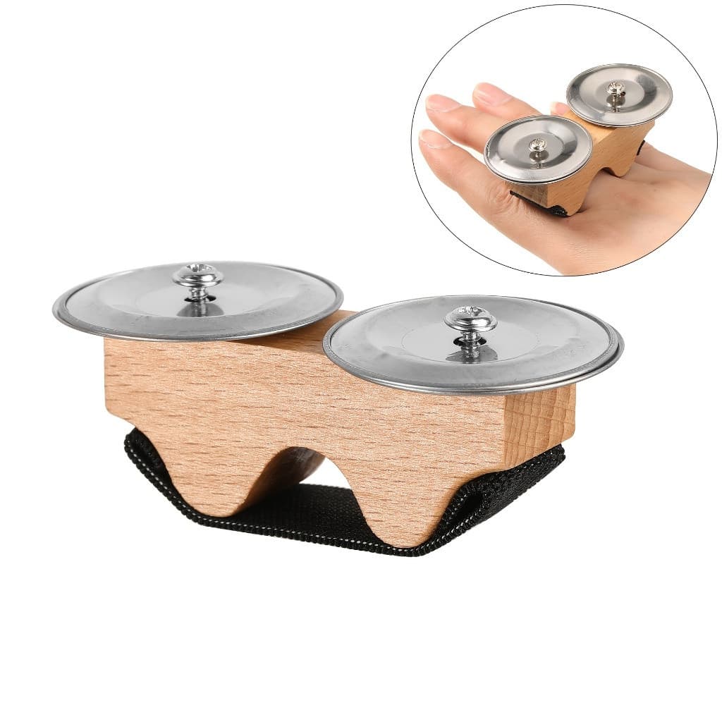 Dedo Jingle Pandeiro Sinos Acessório De Percussão Para Cajon Djembe Conga Tambor