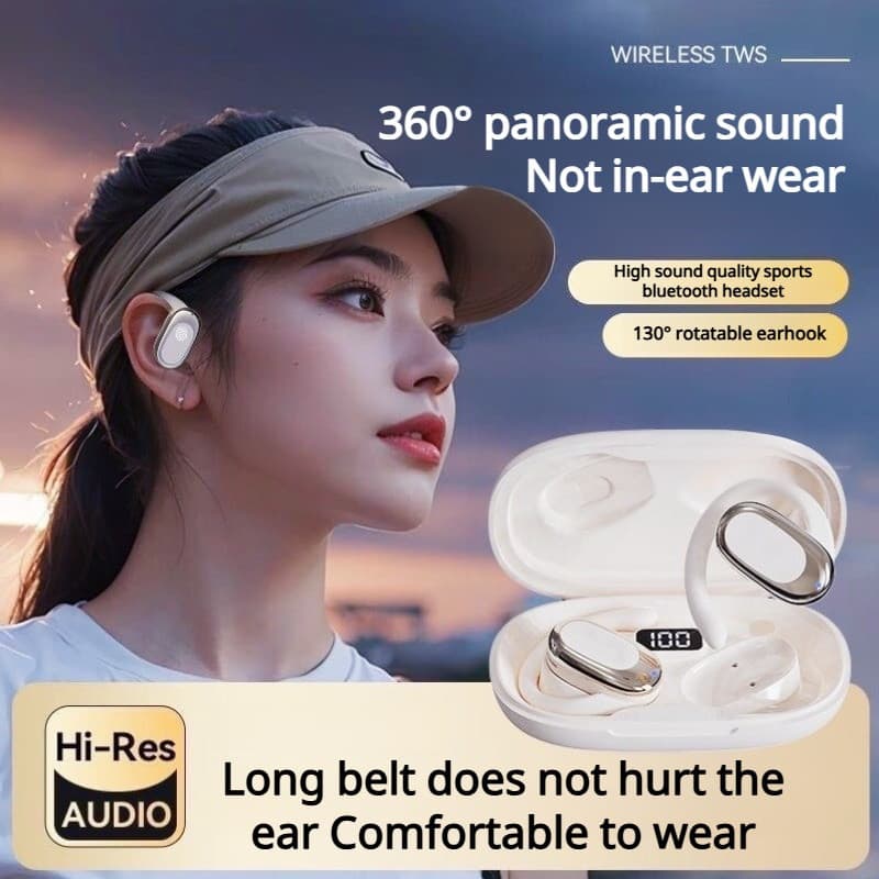 [Sem Interferência] [Não Entra no Ouvido] Fone Sem Fio/Bluetooth/Fone Para Esportes/Para Uso Diário