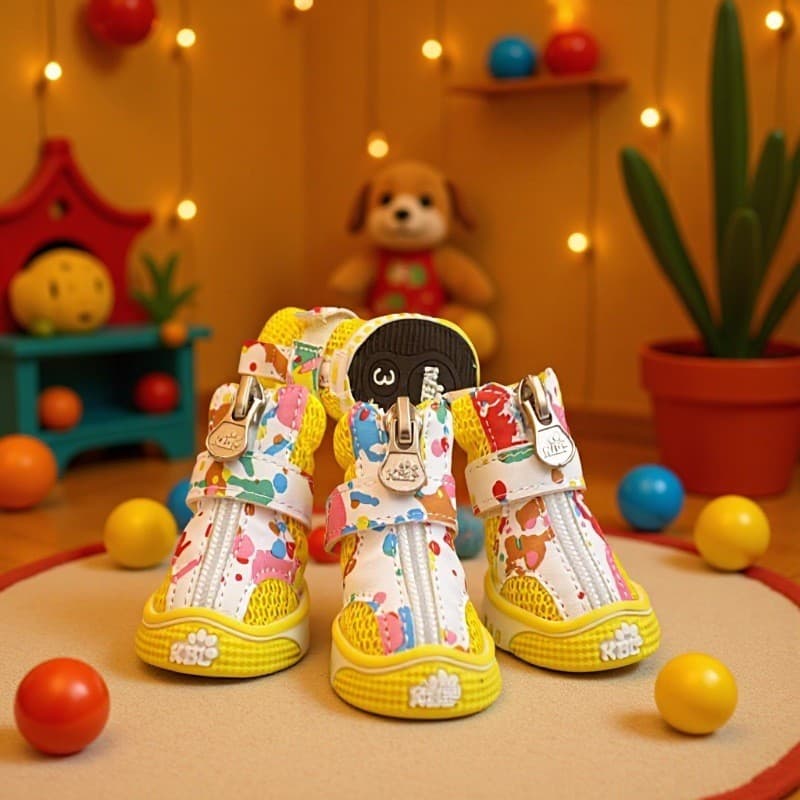 Sapatos para cães de estimação vendas diretas da fábrica kbl primavera verão novo estilo pet Net sapatos para animais de