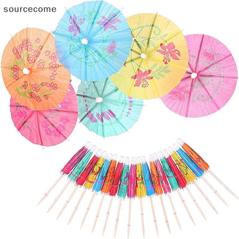 [sourcecome] 50 Mini Guarda-Chuva Cotail Sóis Decoração De Casamento Suprimentos Para Festa De Aniversário Boutique