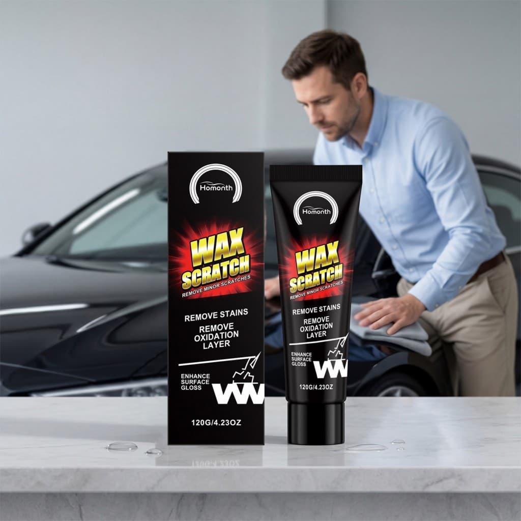 Cera Polonesa Da Pintura Do Creme Reparo Risco Carro Para A Mobília Automática Fácil Aplica 120g