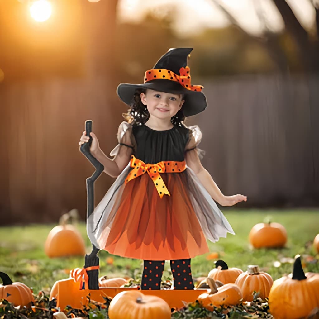 Fantasia infantil de Halloween para meninas, capa de bruxa, fantasia de morcego, feiticeiro, fantasia de bruxa