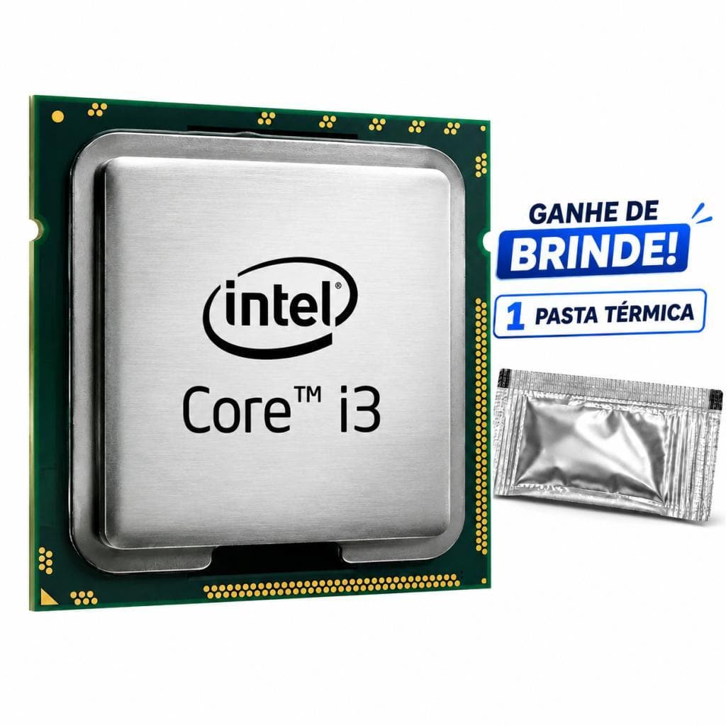 Processador Intel Core i3 2120 3.3GH LGA 1155 Vídeo Integrado  Incluso Pasta Térmica