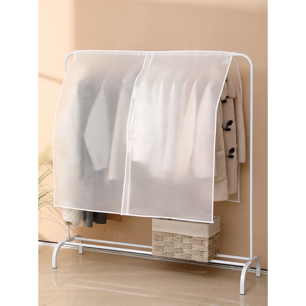 Japonês casa pendurado roupas Anti-poeira capa saco de roupas pendurado casaco transparente casaco para baixo terno
