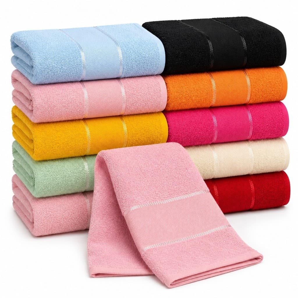 Kit 12 Toalhas Lavabo Slim sem Franja 100% Algodão Marcotex
