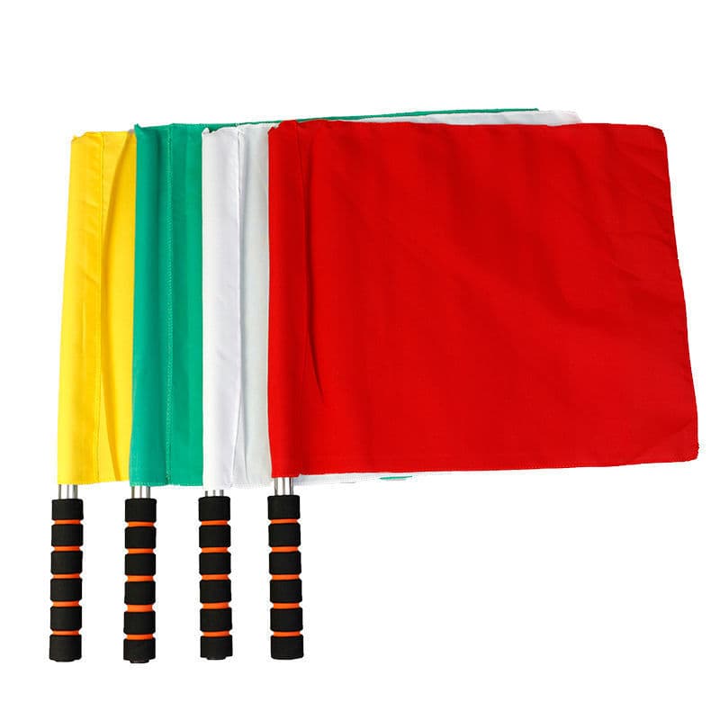 Ordem bandeira sinal bandeira pista campo competição árbitro bandeira dedicada tráfego de aço inoxidável vermelho verde