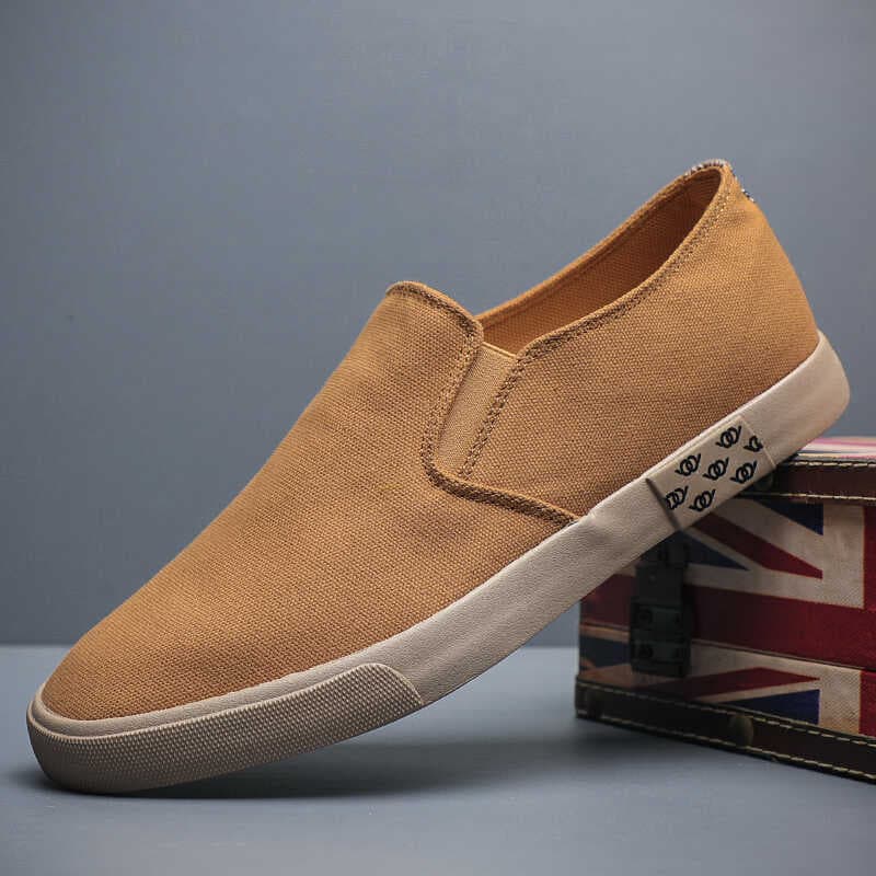 2026 verão novo estilo sapatos masculinos deslizamento-On guarda-chuva pano sapatos de lona versão coreana respirável im