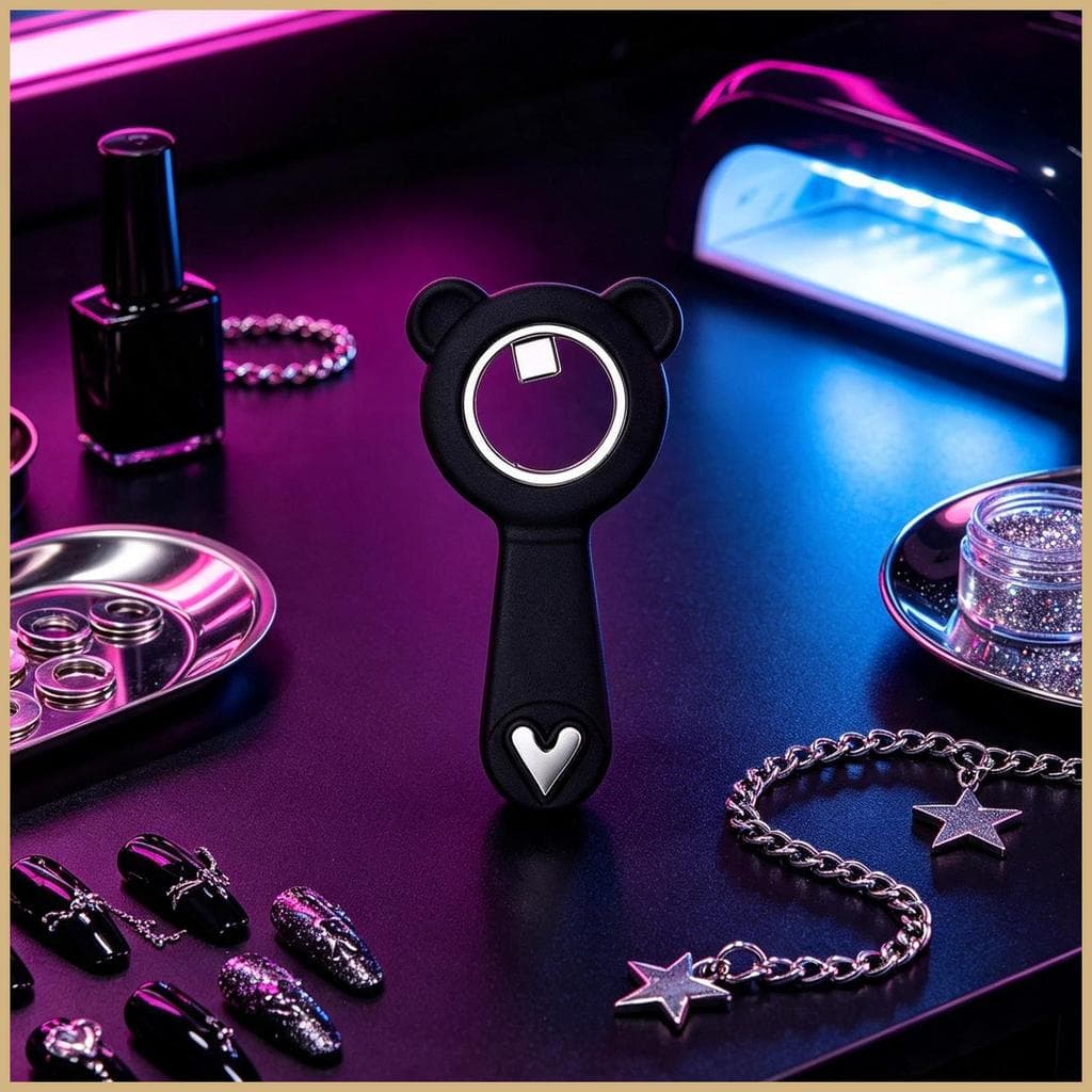Ímã De Unha De Olho De Gatinho , Antiderrapante , Silicone , Cabeça De Urso , Manicure Precisa , Coração , Anel Para Cas