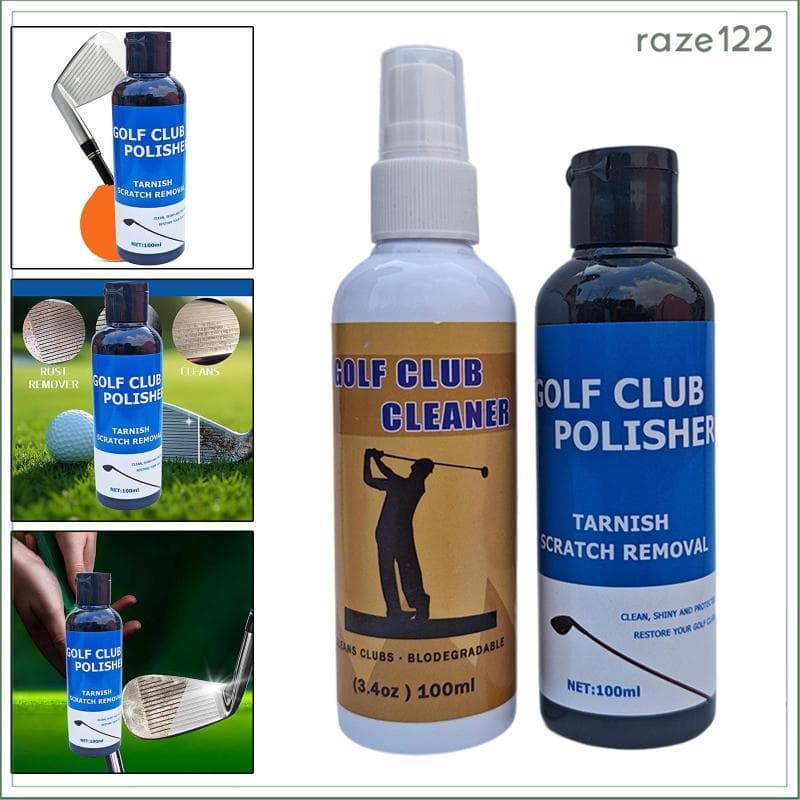 [Raze122] Kit Portátil De Cuidados Para Tacos De Golfe Com Limpador De Aderência E Spray Polonês Acessórios Suprimentos