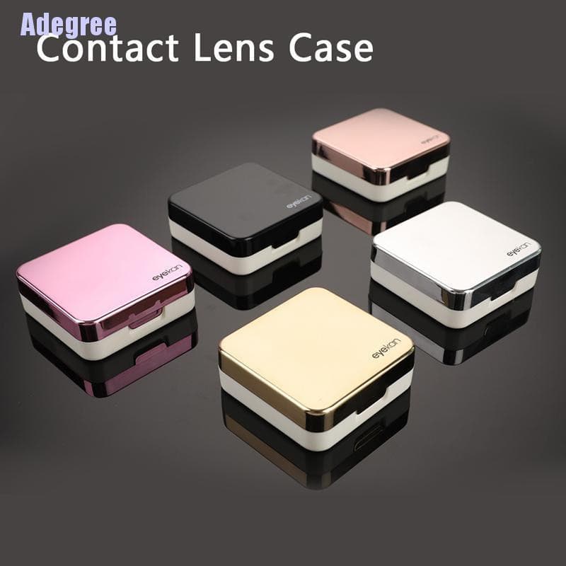 Adegree: Estojo Elegante para Lentes de Contato com Espelho e Suporte para Cartões Y3HR