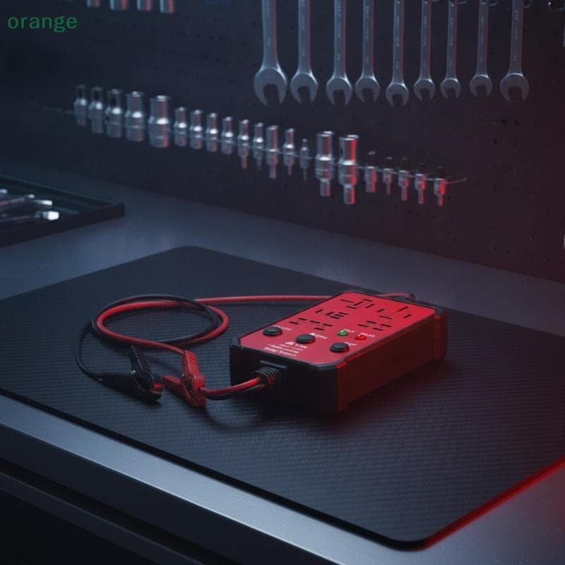 [Laranja] Testador De Relé Automotivo Tensão Inspetor De Bateria Automotiva Indicador LED Universal 12V Teste Eletrônico