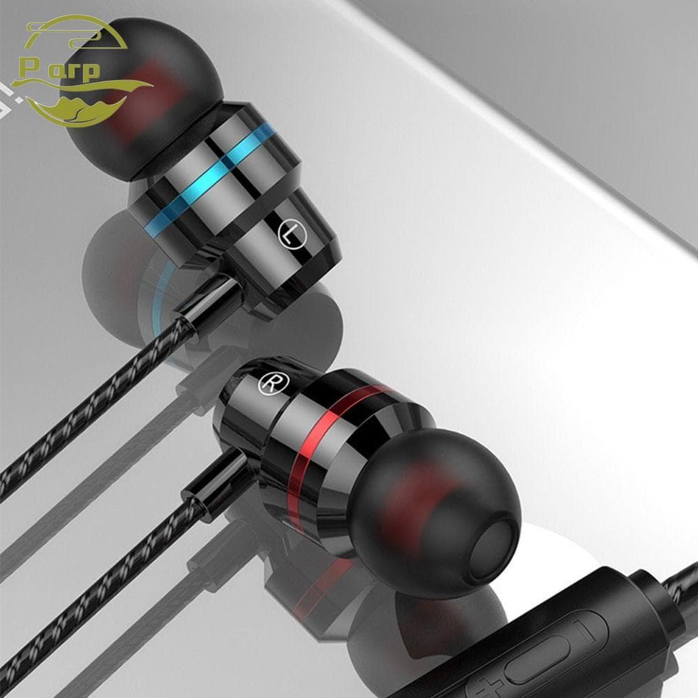 Fones De Ouvido Intra-Auriculares PARPERTY1 , Fone Estéreo De 3.5 Mm Auricular Com Fio De Alta Definição Graves Profundo