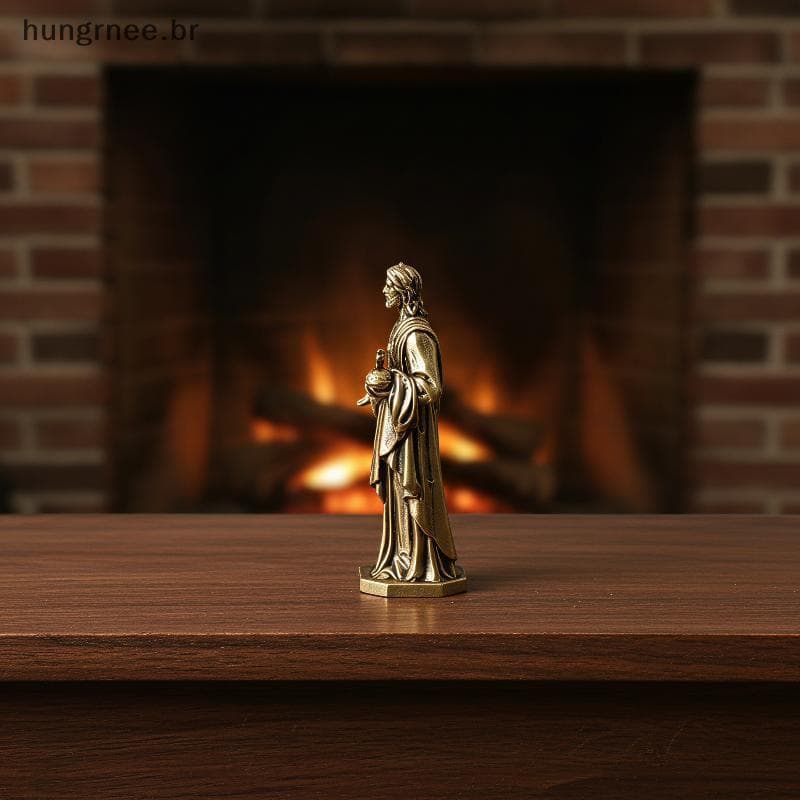 [UGR] Mini Estatueta De Latão Em Miniatura , Enfeites De Mesa Artesanais Vintage Para Quarto , Estudo , Decoração De Cas