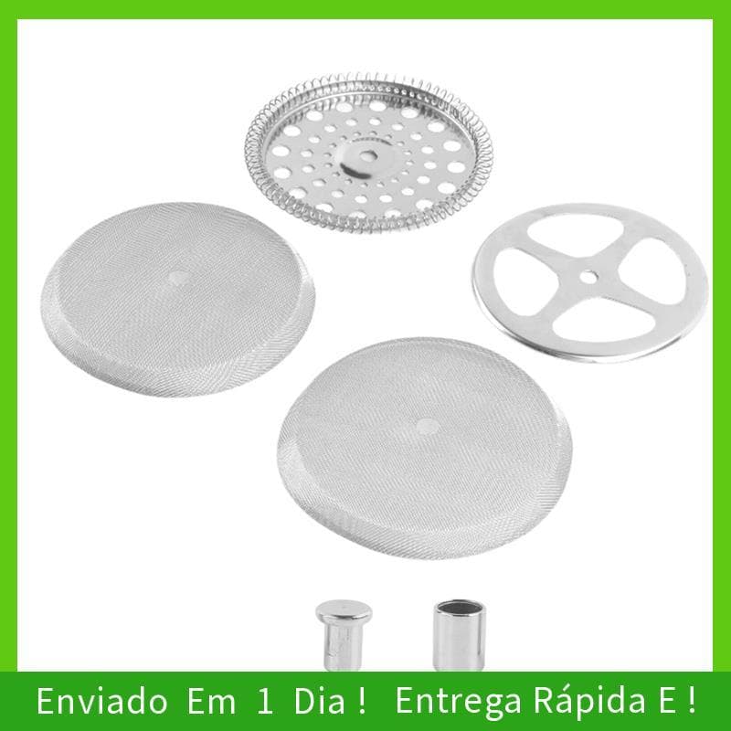 - Filtros De Imprensa Francesa De Aço Inoxidável joyce , Disco Espiral Contendo De Tela Malha Para Prensa Larga 600ml