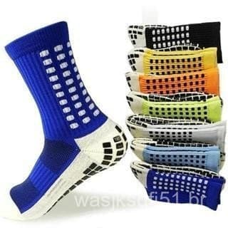 KIT 5 PARES De Meias Esportivas Futebol Basquetebol Algodão Antiderrapantes De Alta Qualidade Algodão Nylon Elastano
