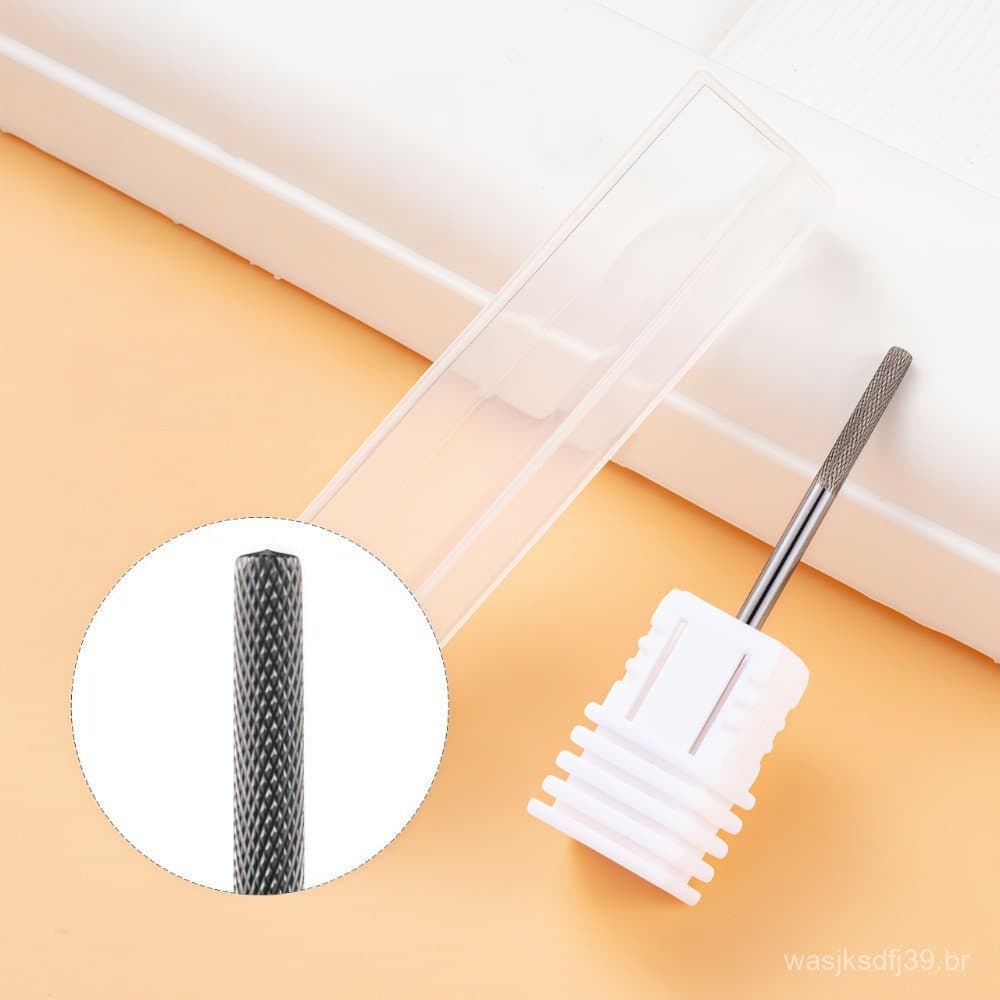 Broca de Unha Carboneto 3/32 Fresa para Acessórios de Profissional de Manicure e Polimento para Furadeira