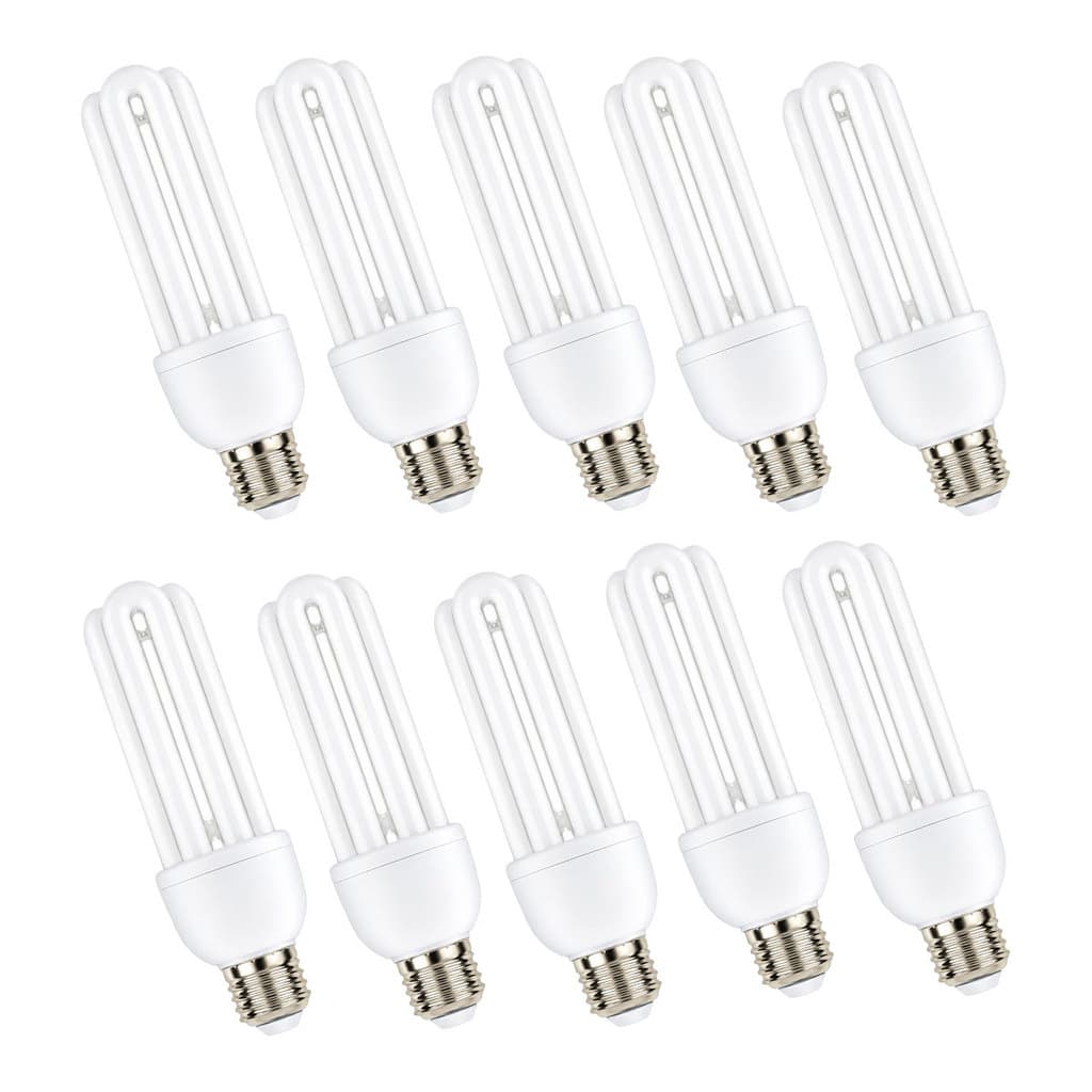 Lampada Fluorescente 20W 220V Iluminaçao Kit 10 Uni Potente Luz Ambiente Casa Quarto Rua Sala Energia