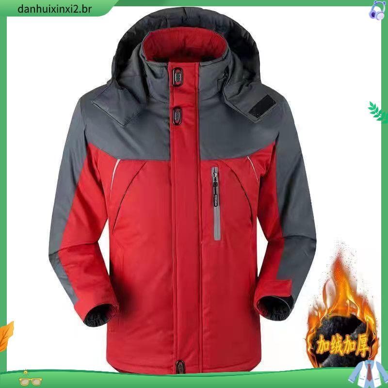 Jaqueta acolchoada de lã espessada jaqueta masculina jaqueta de inverno jaqueta acolchoada à prova de vento quente venda