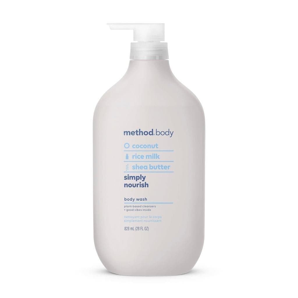 Gel de Banho Method, Nutrição Simples, Sem Hidroxibenzeno e Fenoxil Dimetilato, 28oz (Embalagem de 1 Peça) TJT2