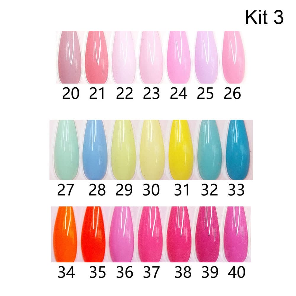 Kit 3 Monica Art Gel Polish Esmalte em Gel 10ml para Unhas UV LED