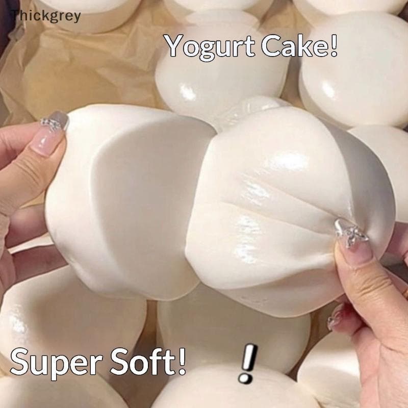 thickgrey Yogurt Cake Squeeze Toy Para Alívio Do Estresse Pão Macio Com Efeito De Ascensão Lenta BR