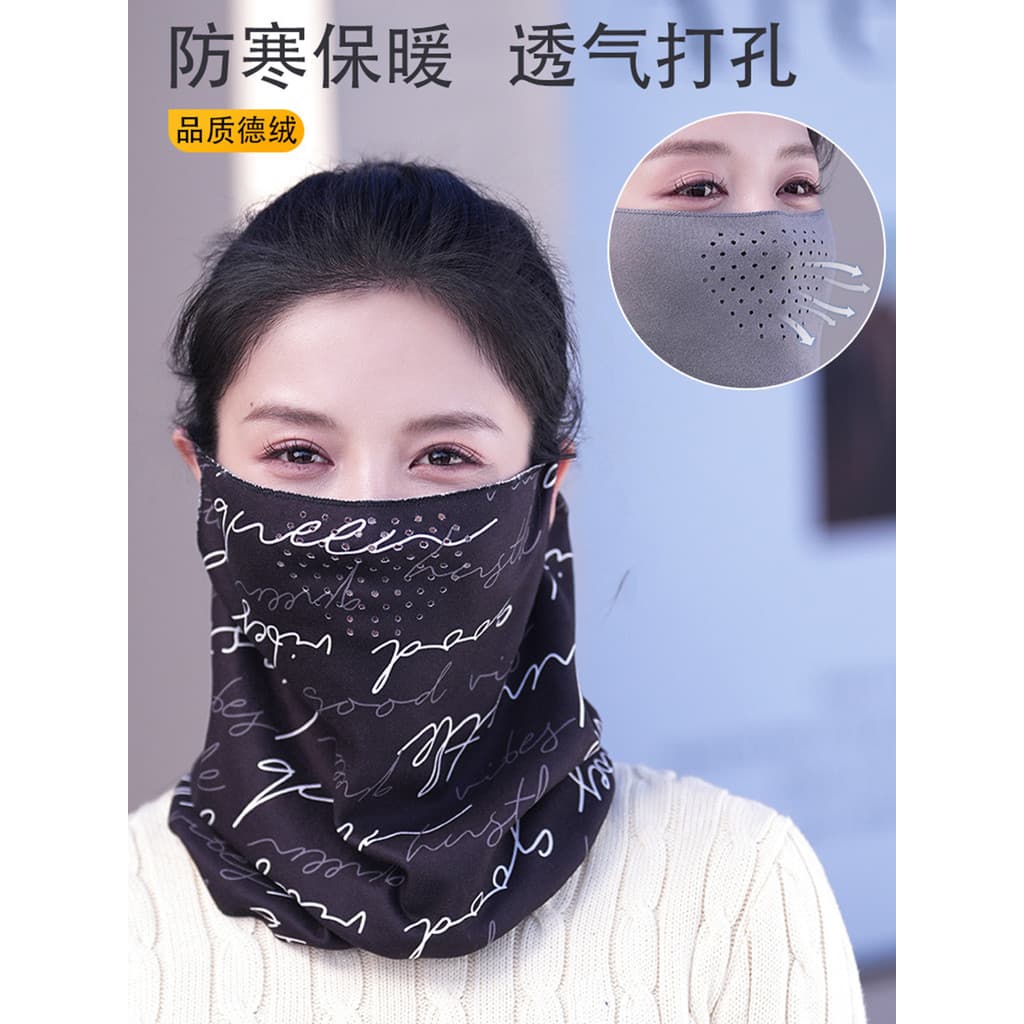 Outono inverno à prova de frio quente das mulheres dos homens pendurado máscara de orelha proteção facial completa ao ar