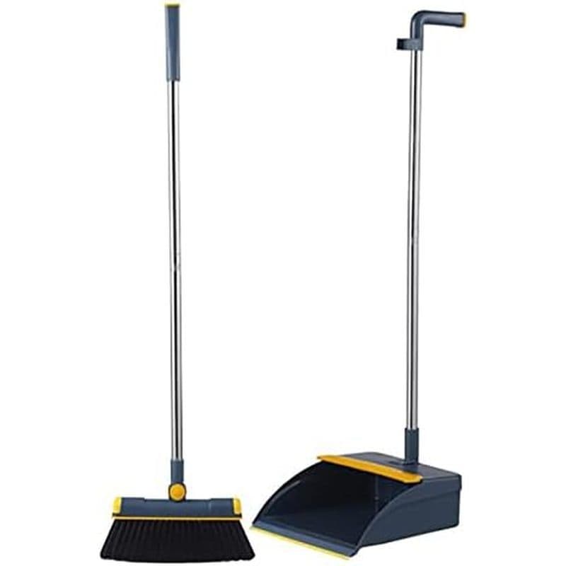 Conjunto De Vassoura E Pá De Lixo , Limpeza Com Dentes De , De Pé Amp ; Combinação De Cabo Longo Combinado Para Cozinha-