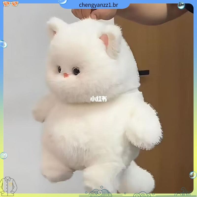 Influencer Meow It Cub bonito gato branco boneca Super macio brinquedo de pelúcia travesseiro de dormir enviar masculino