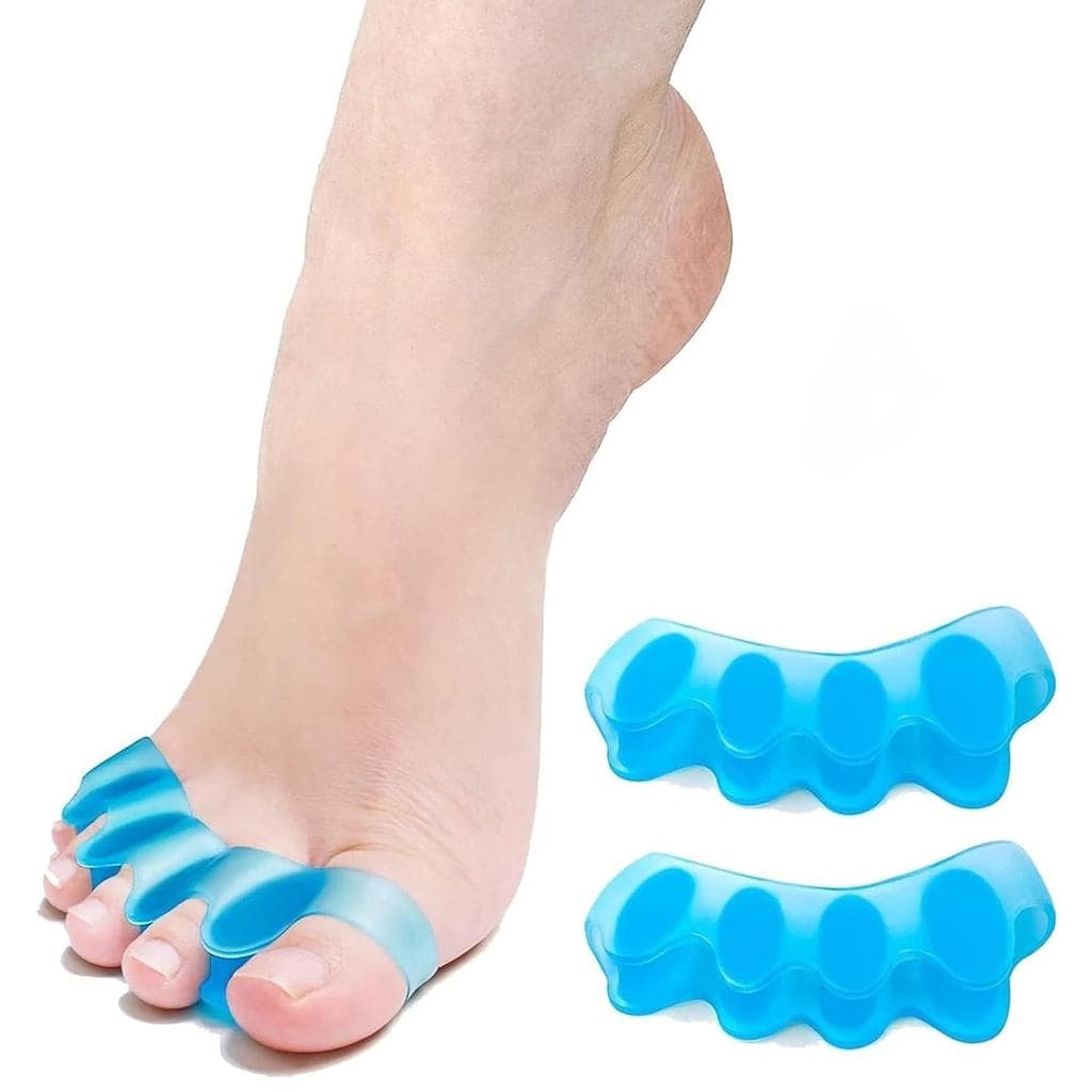 Separador de Dedos - Corretor de Dedo Grande do Pé em Silicone - Alivia a Dor nos Pés, Dedo em Martelo, Joanetes e Dedos