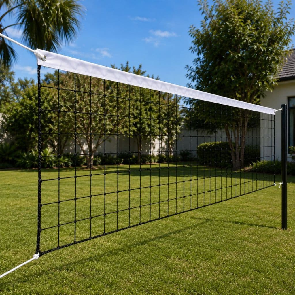 Rede Vôlei 3m x 1m Portátil com Faixa Superior Recreação Jardim Quintal Praia Esporte Lazer