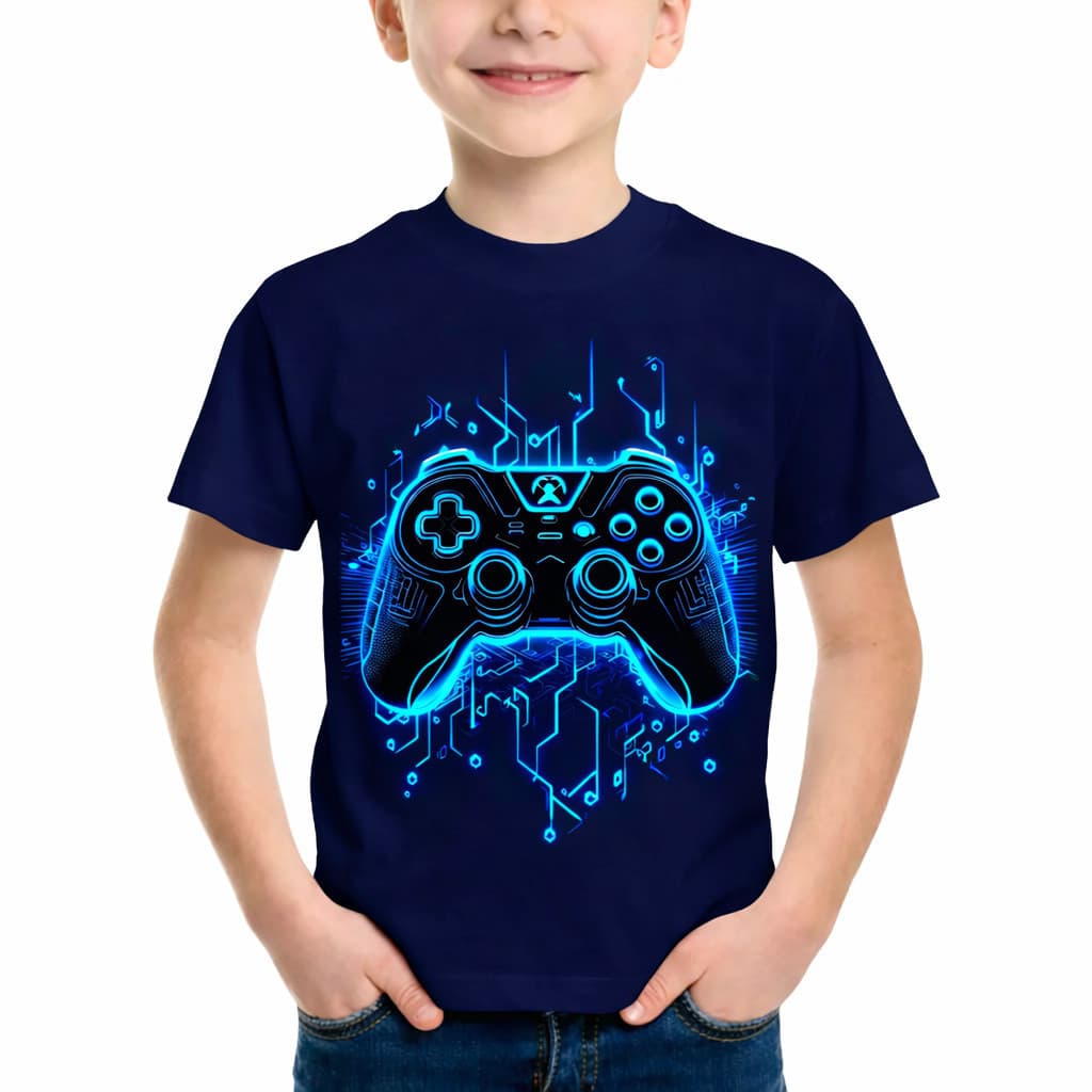 Camiseta Infantil Gamer 2026 Camiseta Infantil Unissex Moda Game, Camisa Infantil, Blusa infantil