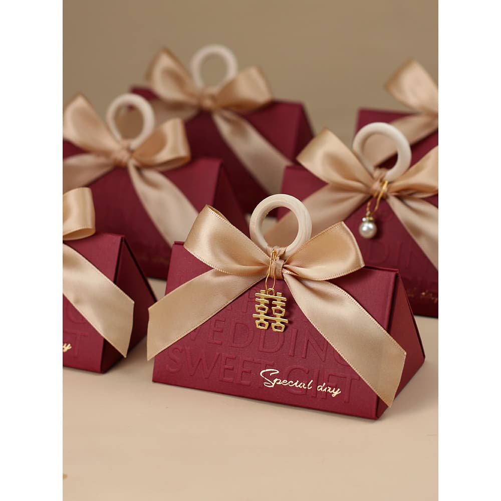 Caixa de doces de casamento 2026 novo estilo casamento High-End doces acompanhando caixa de presente caixa vazia saco de