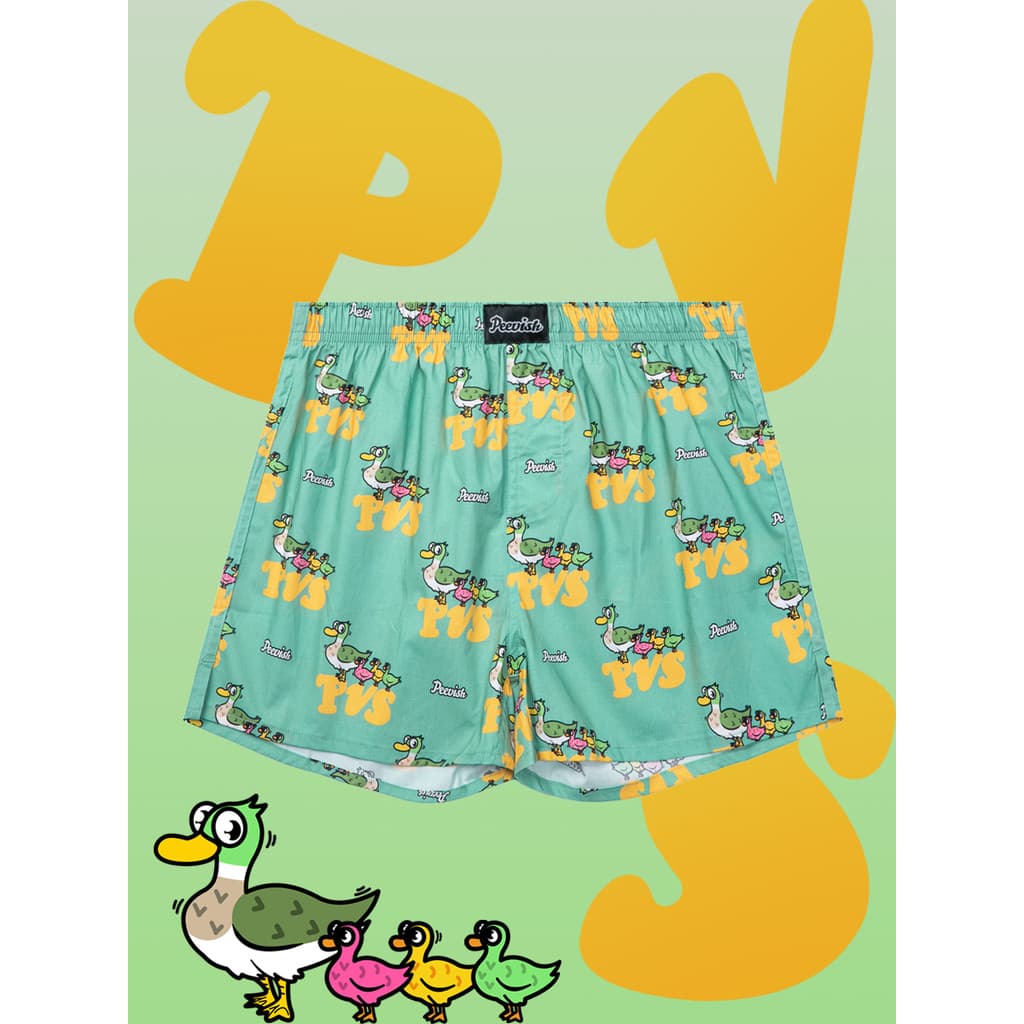 PEEVISH PEEVISH Calças de seta de algodão puro Roupa íntima solta Calças masculinas Calças de pijama curtas para casa fe