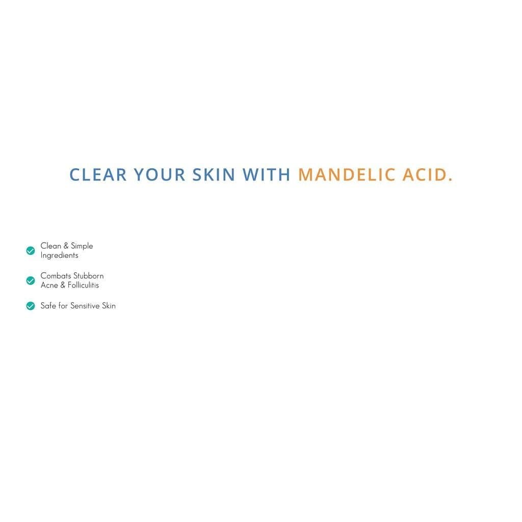 Ácido Melico Transparente de Amêndoa Nível 1 Ser |   Sérum Facial para Acne, Foliculite, Envelhecimento, Pelos Encravado