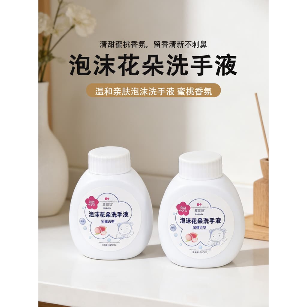 Desinfetante para as mãos conjunto doméstico fragrância limpeza suave Anti-sensível proteção espuma desinfecção portátil