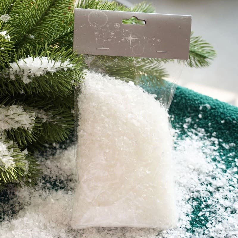 (60 G/Pacote) Pó De Neve Simulado Decoração De Paisagem Artificial Árvore De Natal Para Comemorar Fragmentos Festa De In